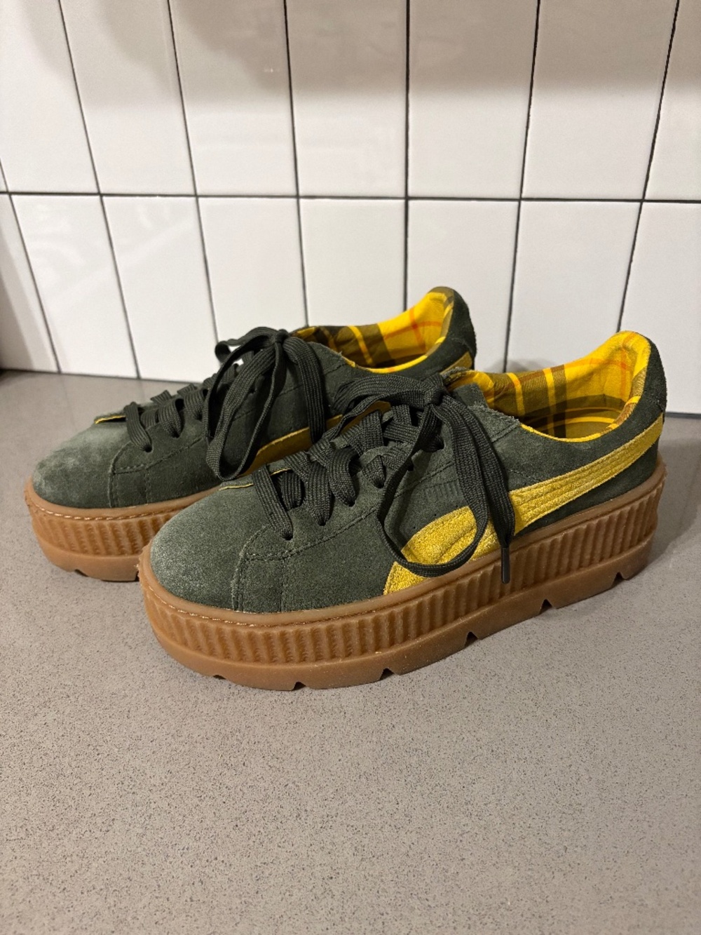 Fenty x Puma Phatty cleated creeper shoes - suede - size 9